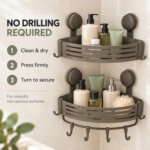 Tier suction cup - cup, corner